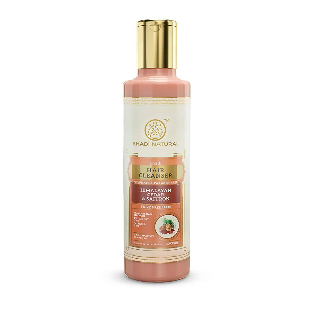Khadi Natural Himalayan Cedar & Saffron Hair Cleanser - 210 ml
