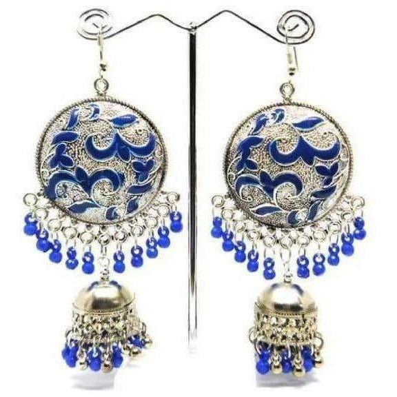 MS Fashion India Muskan Fancy Silver Tone Fashion Earrings