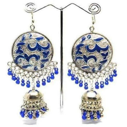 MS Fashion India Muskan Fancy Silver Tone Fashion Earrings