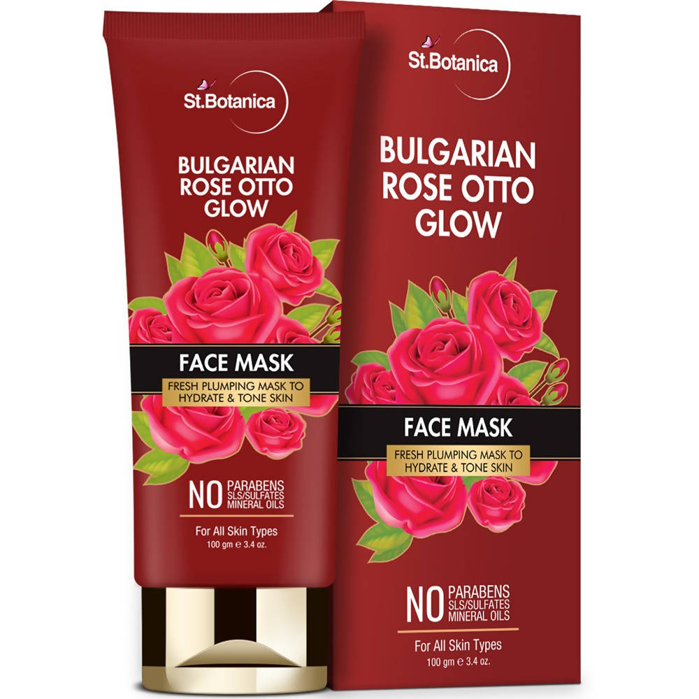 St.Botanica Bulgarian Rose Otto Glow Face Mask - 100 gms
