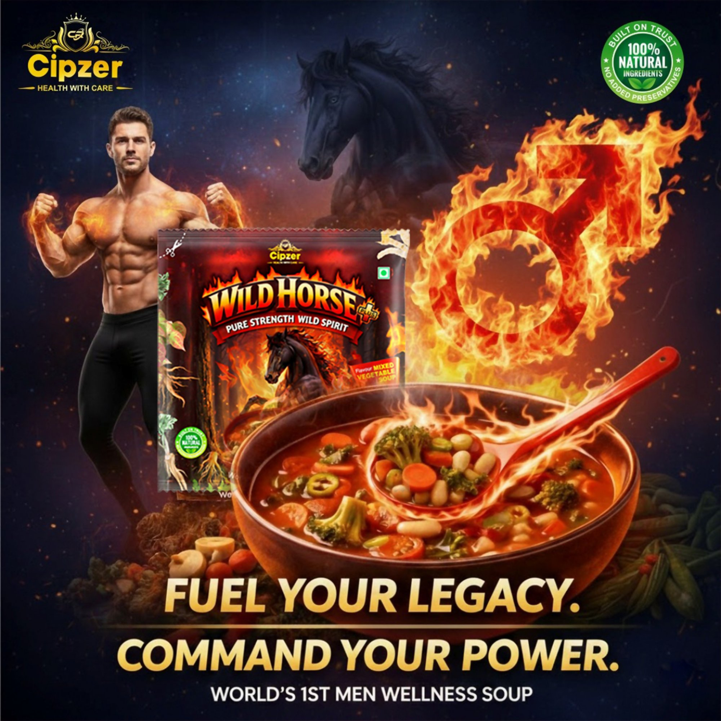 Cipzer Wild Horse Plus Mixed Vegetable Wellness Soup