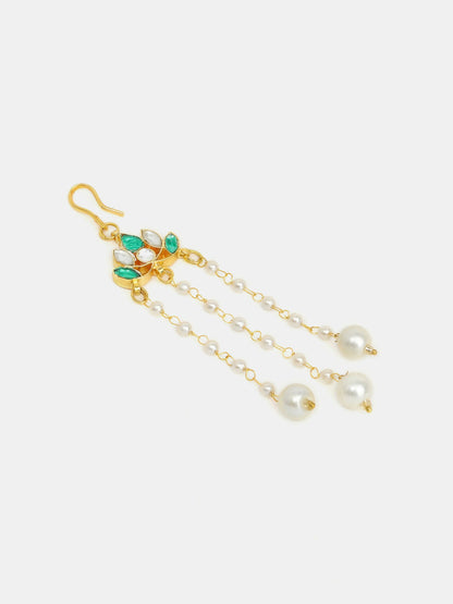 Ruby Raang Lotus Drop Hanging Hair Pin