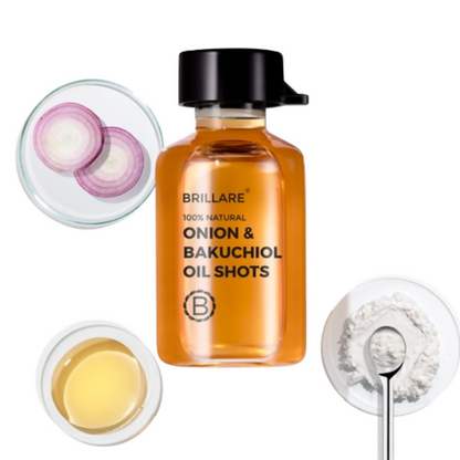 Brillare Onion & Bakuchiol Oil Shots For Hair Fall Reduction