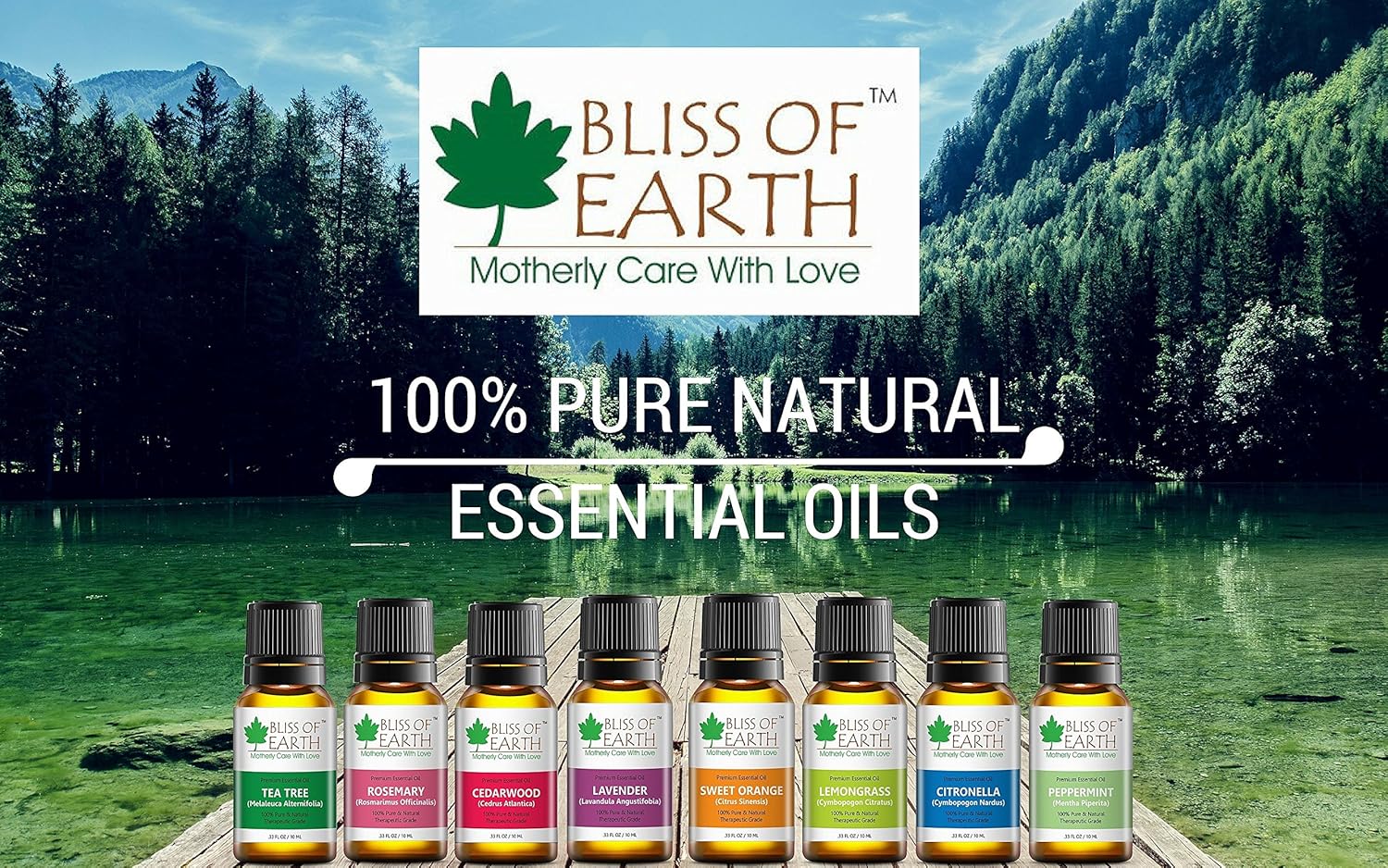 Bliss of Earth Peppermint Essential Oil, 10ml