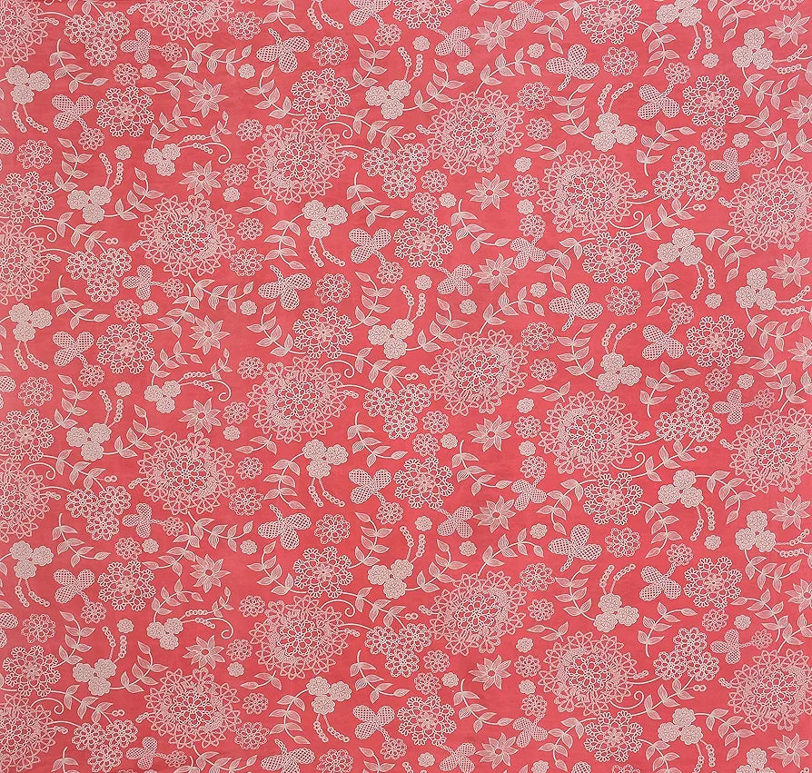 HomeKart Microfiber bedsheet for Double Bed with 2 Pillow Covers Breathable and Soft Touch 144 TC Pattren Floral Pink and White TC - 144 Floral Pink and White