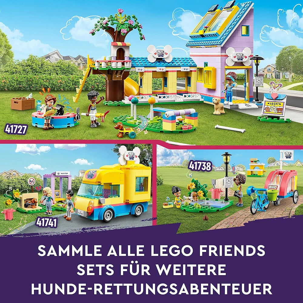 Lego Friends Dog Rescue Center 41727 Building Toy Set for Ages 7+; with 3 Mini-Dolls and 3 Dog Characters