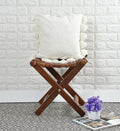 Homadorn Luxury Cotton Handmade Decorative Boho Throw Pillow Covers Colour White