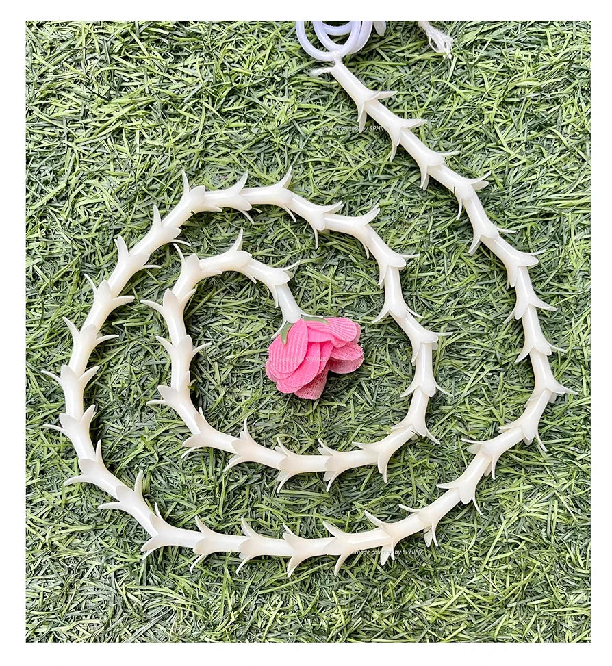 Artificial Rajnigandha Buds Rose Strings Approx 2.5 ft Height Baby Pink