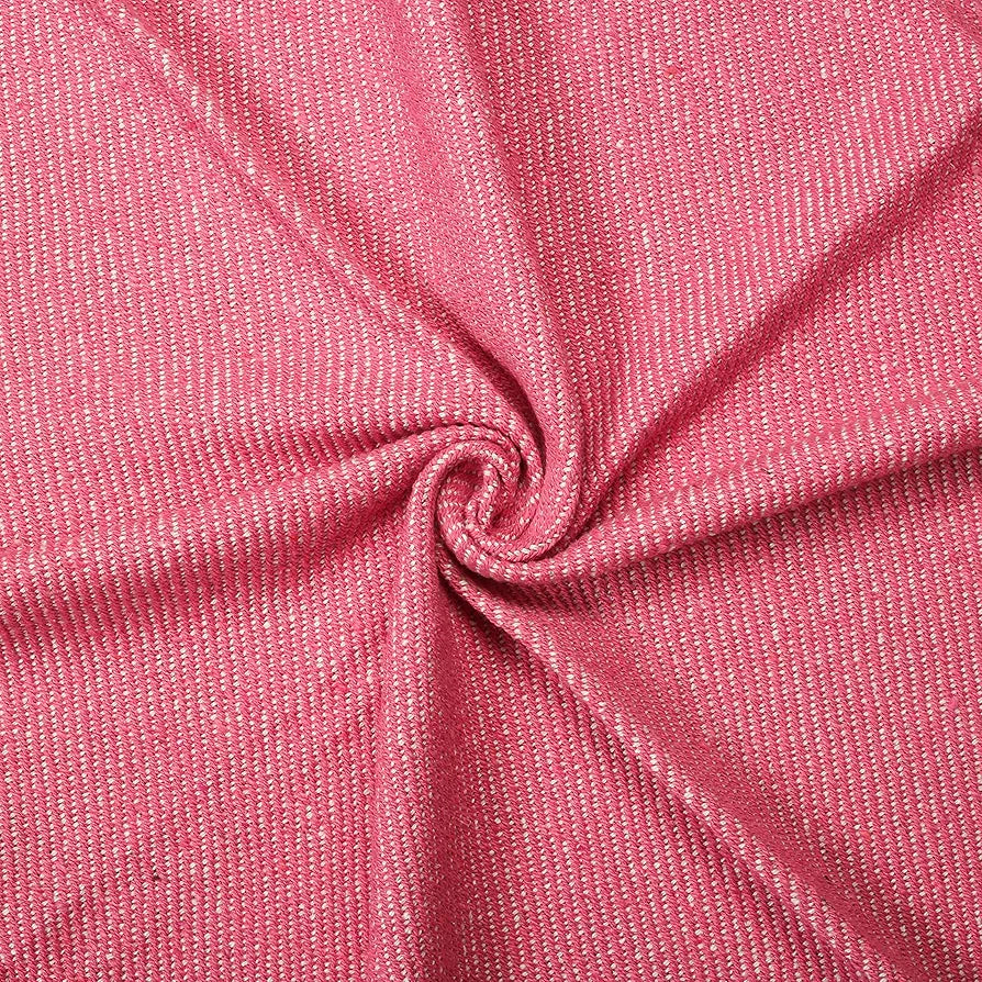 Cazimo Soft Cotton Throw Blanket with Tassel Fringes Soft Wrinkle & Fade Resistant All Seasons