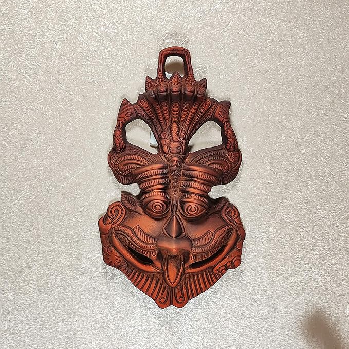 KridayKraft Metal Nazar Battu with Naag Ganesha for Evil Eye Protection and Bad Eye Copper