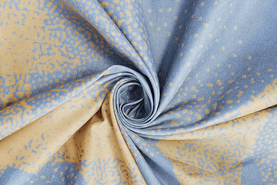 Homekart Cotton Elastic Fitted Printed Bedsheets with 2 King Size Pillow Covers Double Bed Weaves Print Silver and Beige - 220 tc