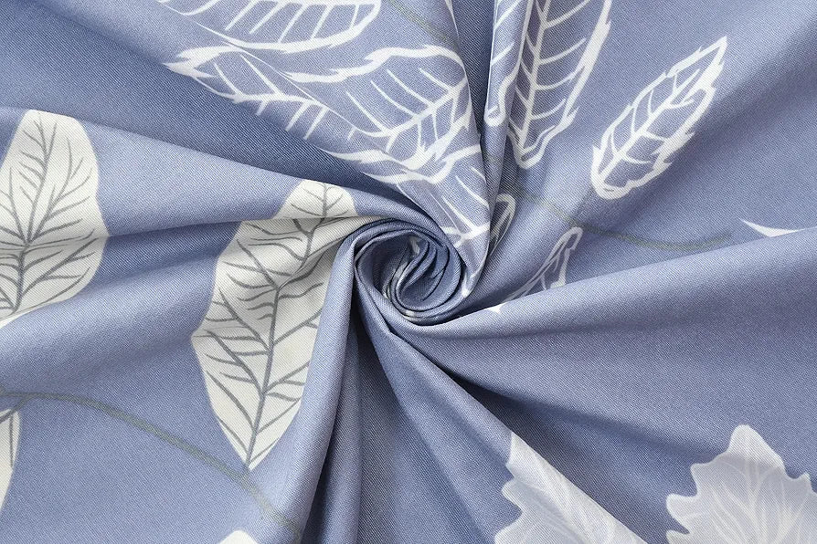 Homekart Premium Cotton 160tc Elastic Fitted Bedsheets with 2 Pillow Covers Double Bed Sky Blue & White