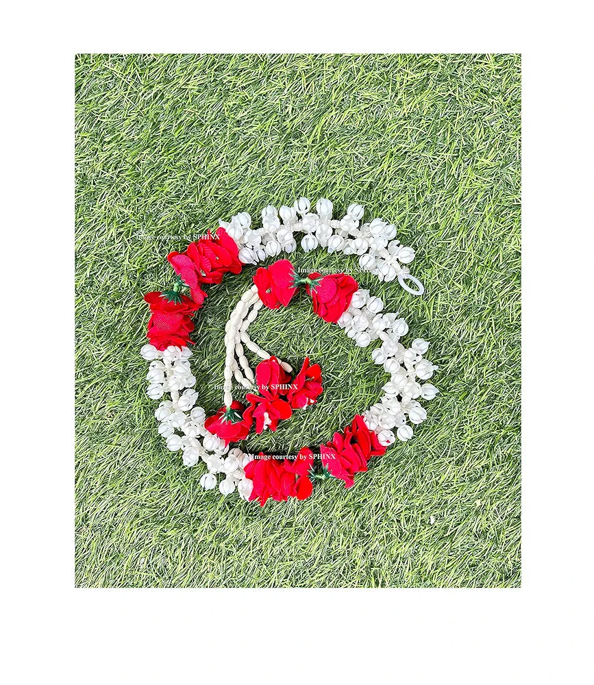 Artificial Jasmine and Roses Door Toran Triple  line with Clustered/tassle Strings