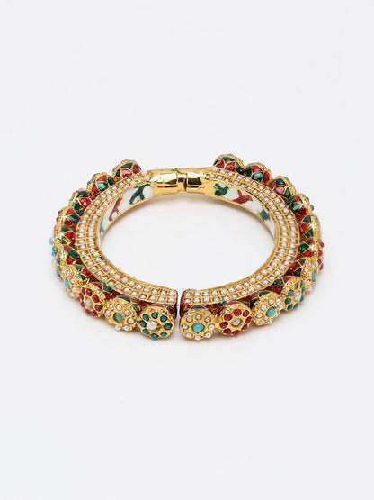 Multi Embellished Bangle - Ruby Raang