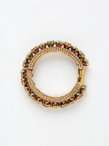 Multi Embellished Bangle - Ruby Raang