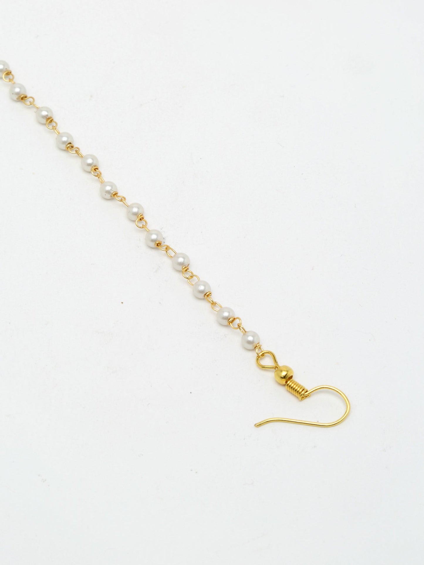 Kundan Nose Ring - Ruby Raang