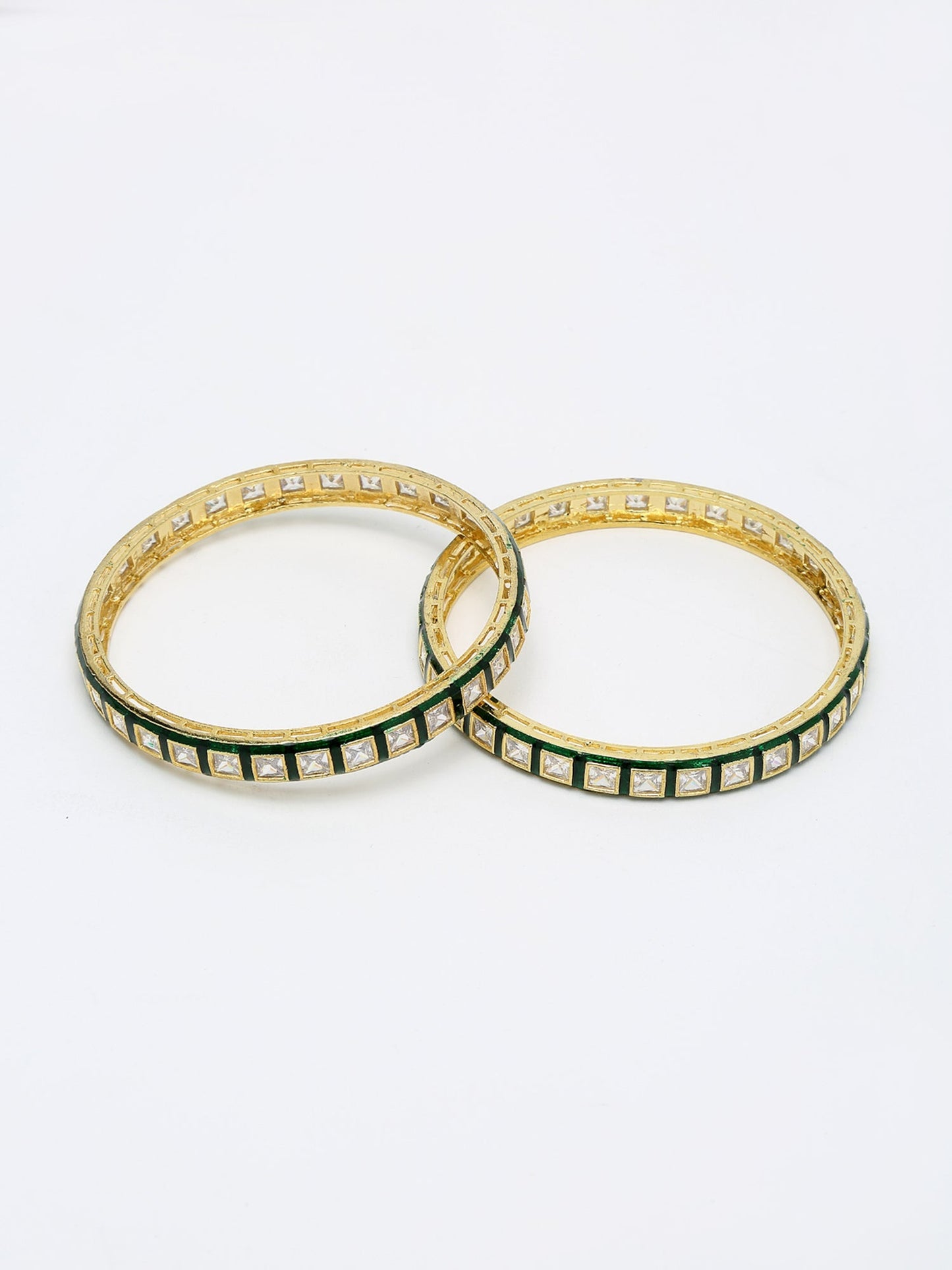 Meenakari Bangles Set Of 2 - Ruby Raang