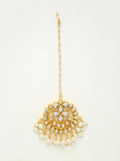 Kundan Maang Tikka - Ruby Raang