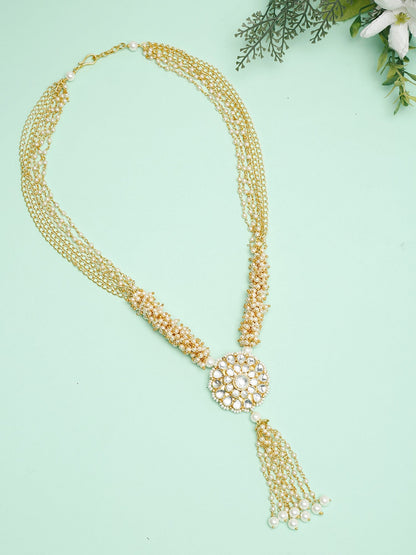 Kundan Neckpiece - Ruby Raang