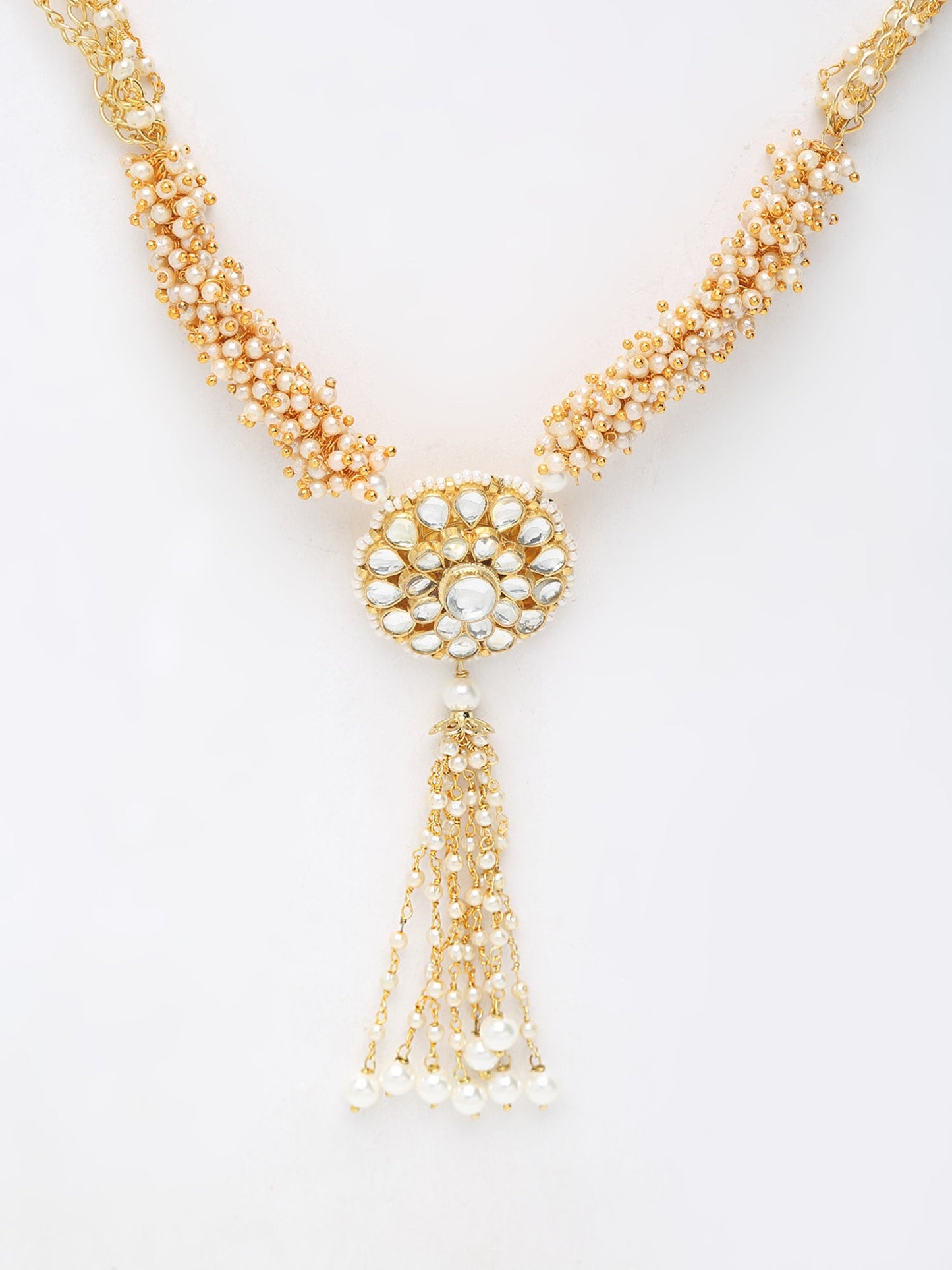 Kundan Neckpiece - Ruby Raang