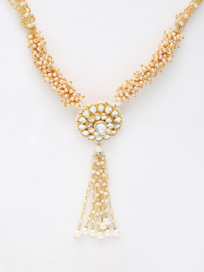 Kundan Neckpiece - Ruby Raang