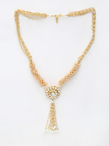 Kundan Neckpiece - Ruby Raang