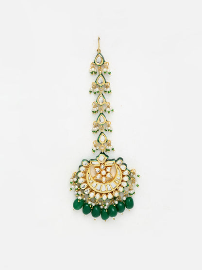 Kundan Maang Tikka - Ruby Raang