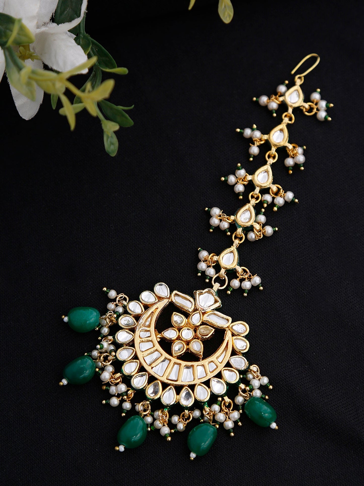 Kundan Maang Tikka - Ruby Raang