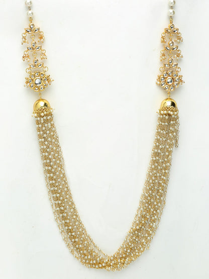 Pearl Jhumki Necklace - Ruby Raang