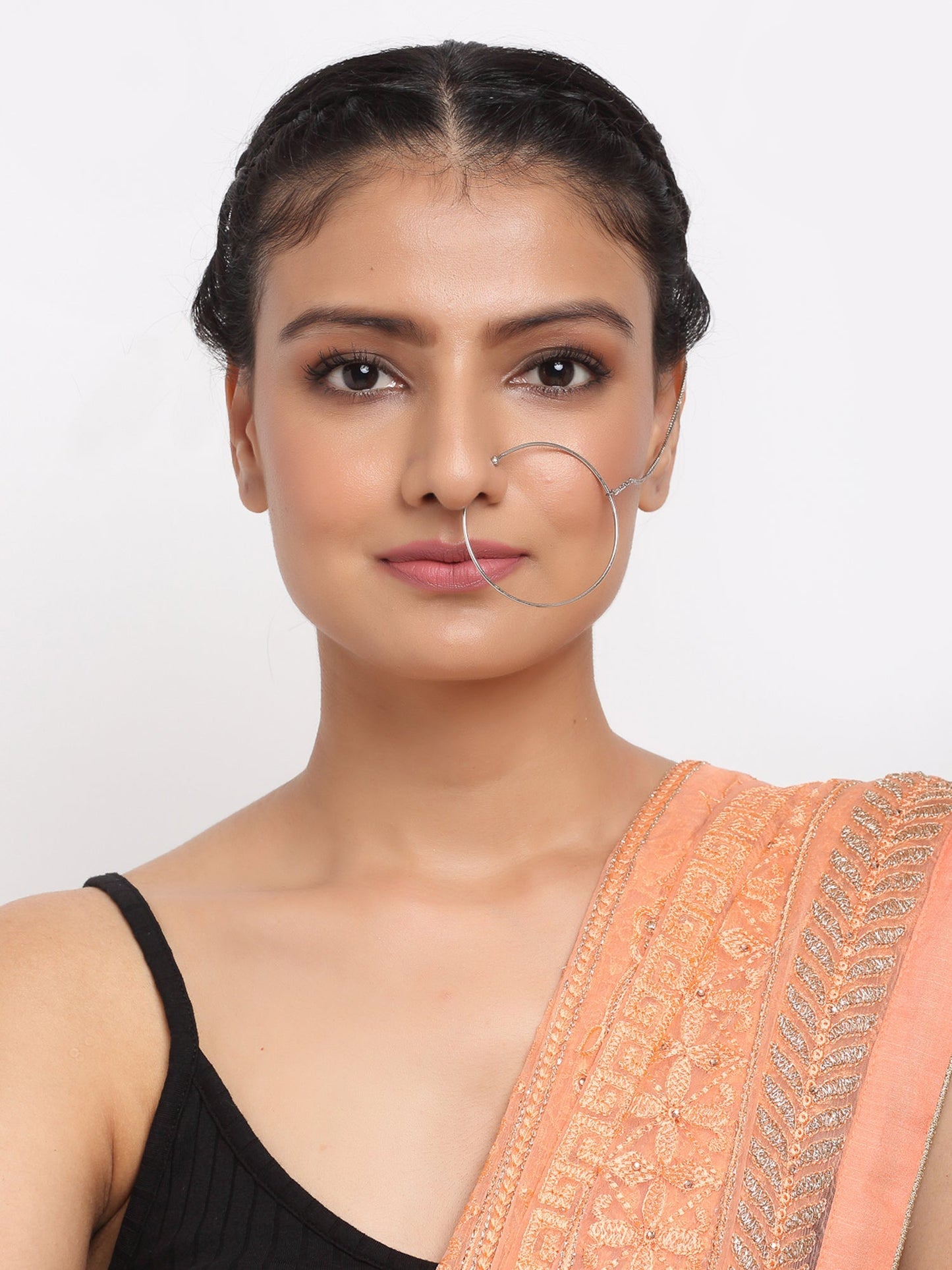 Silver Nose Ring - Ruby Raang