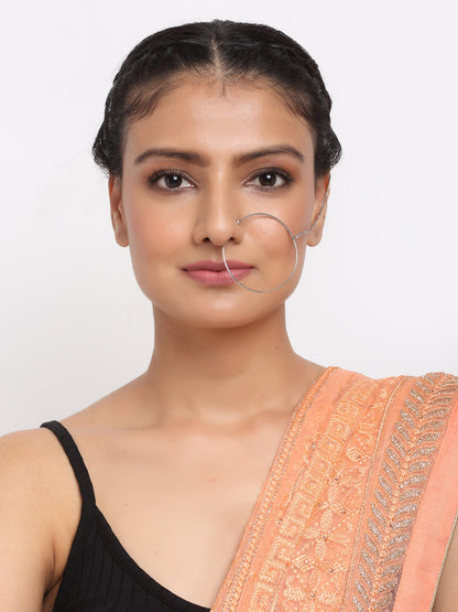 Silver Nose Ring - Ruby Raang