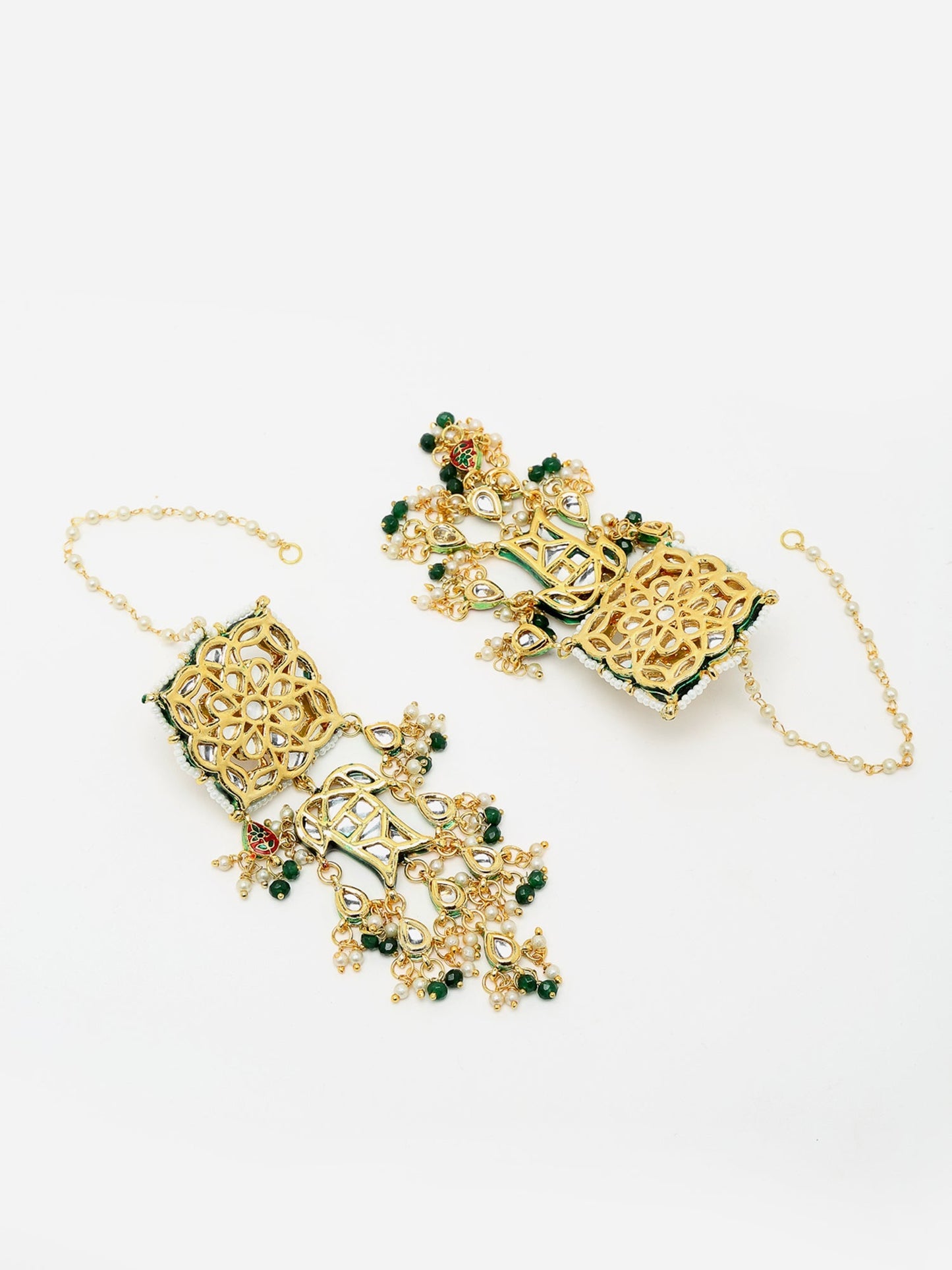 Kundan Choker With Earrings - Ruby Raang