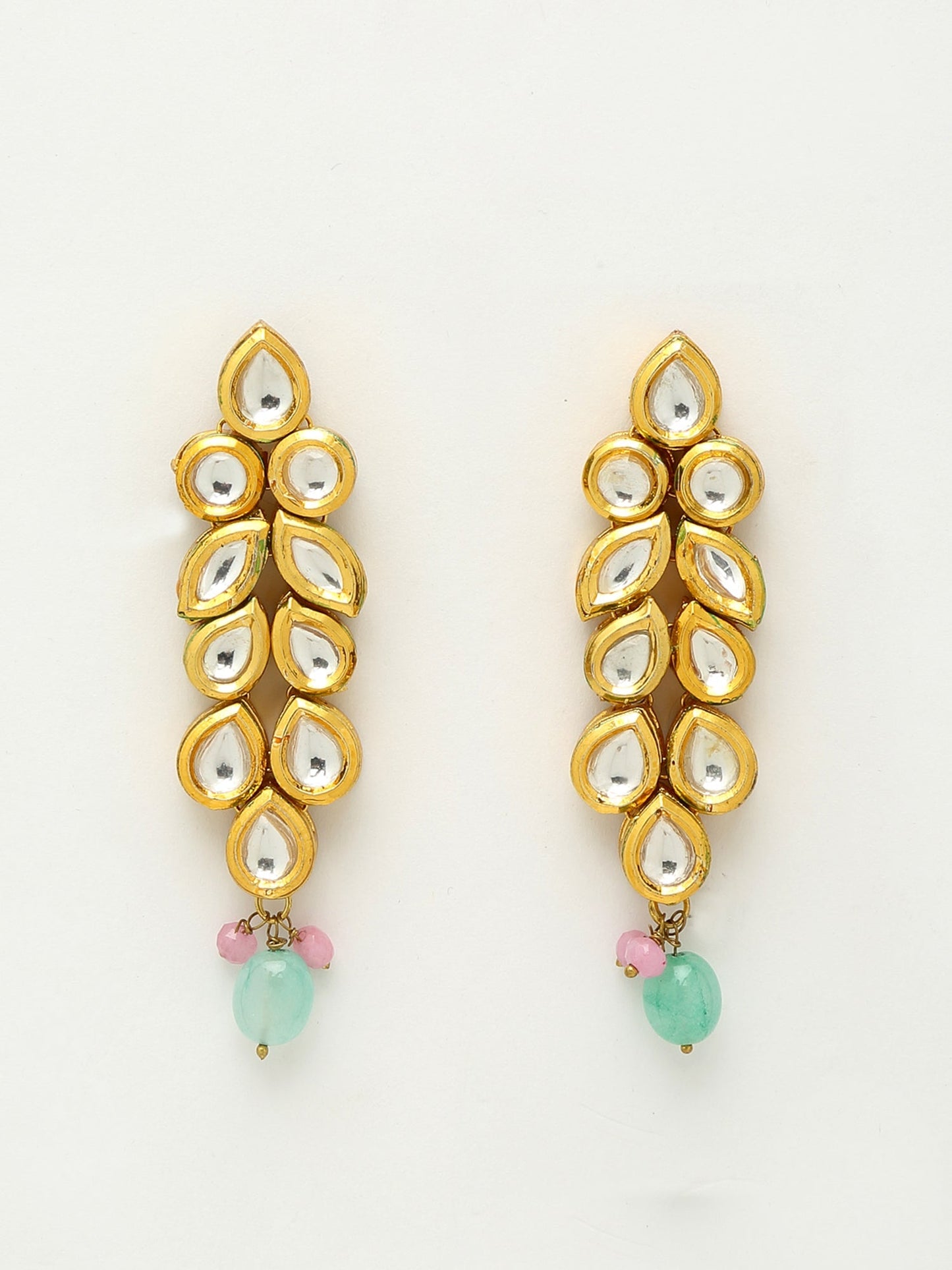 Kundan Neckpiece With Earrings And Maang Tikka - Ruby Raang