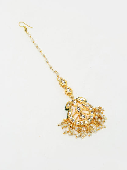 Kundan Maang Tikka - Ruby Raang