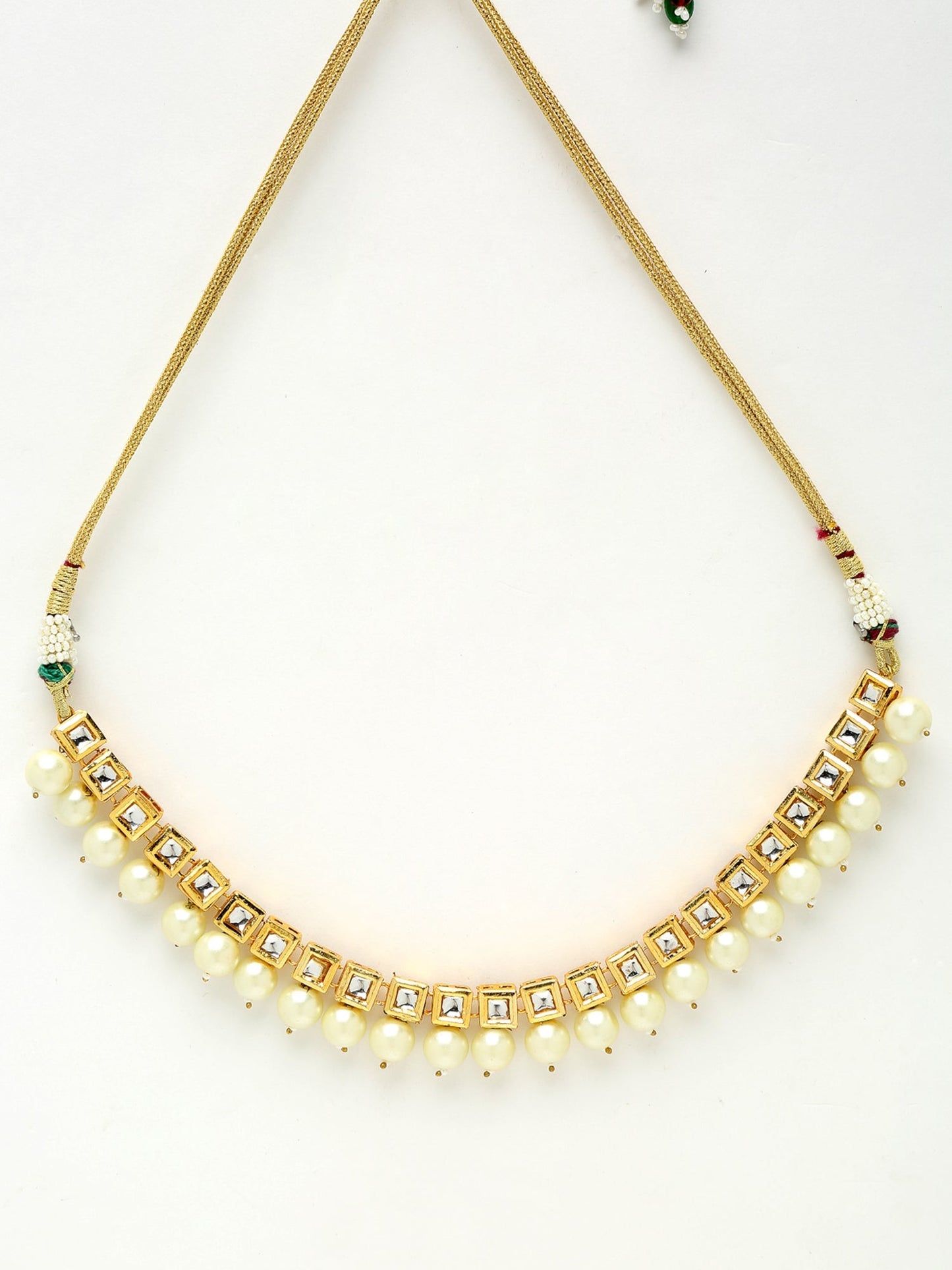 Kundan Neckpiece - Ruby Raang