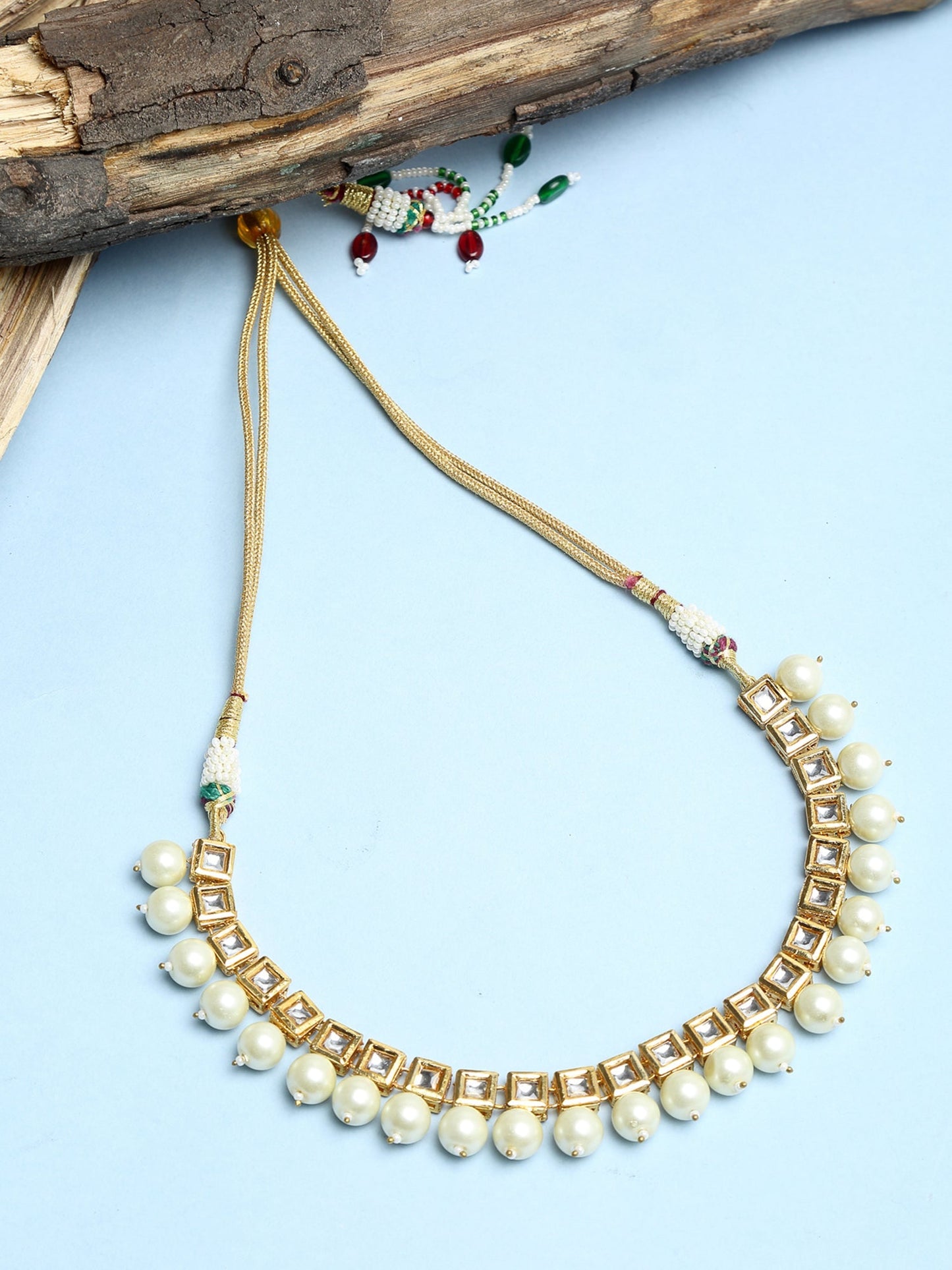 Kundan Neckpiece - Ruby Raang