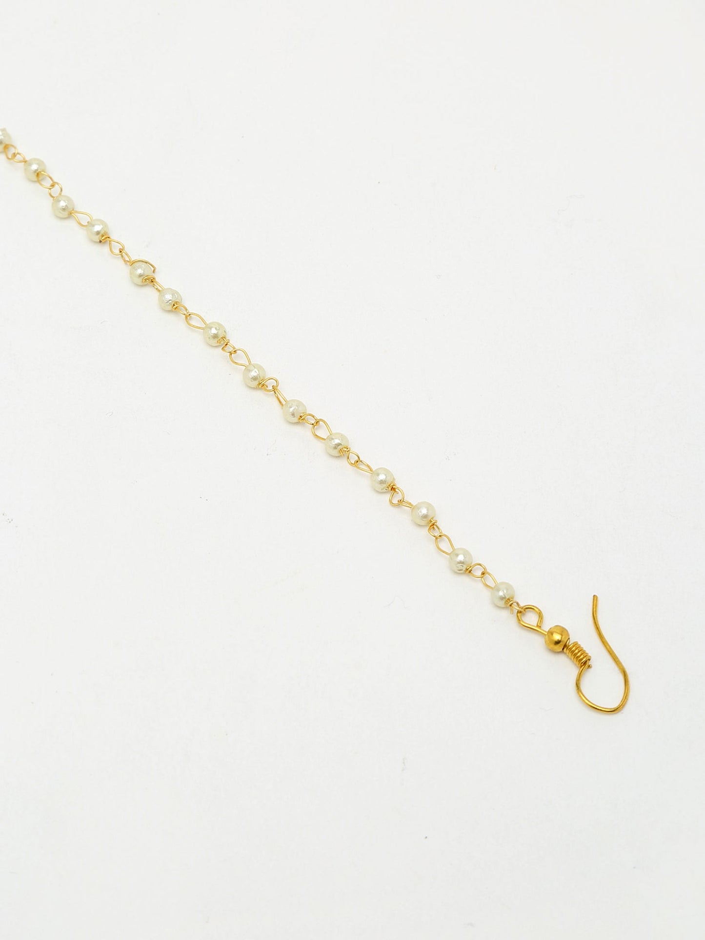 Maharani Kundan Nose Ring - Ruby Raang