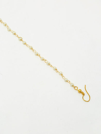 Maharani Kundan Nose Ring - Ruby Raang