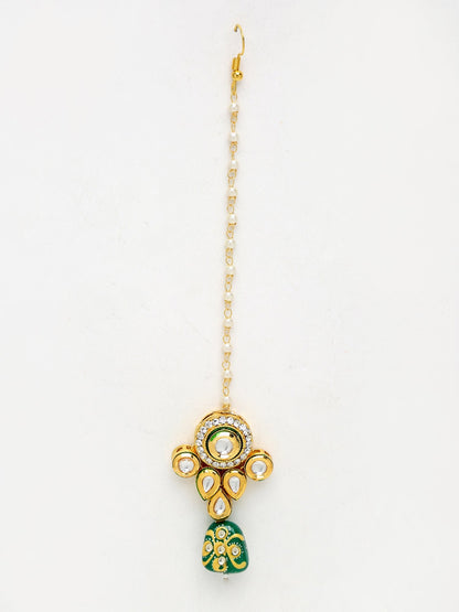 Kundan Maang Tikka - Ruby Raang