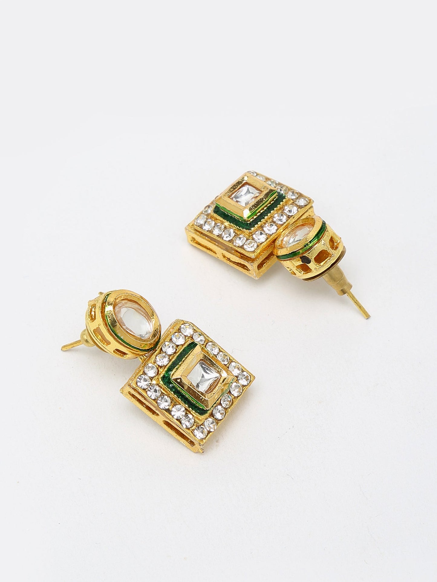 Kundan Choker With Studs - Ruby Raang