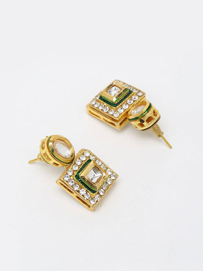 Kundan Choker With Studs - Ruby Raang