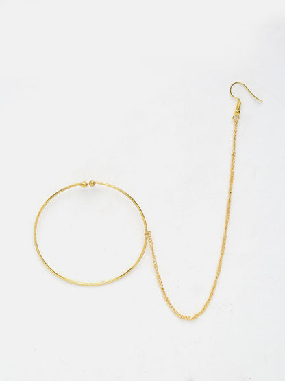 Golden Plated Nose Ring - Ruby Raang