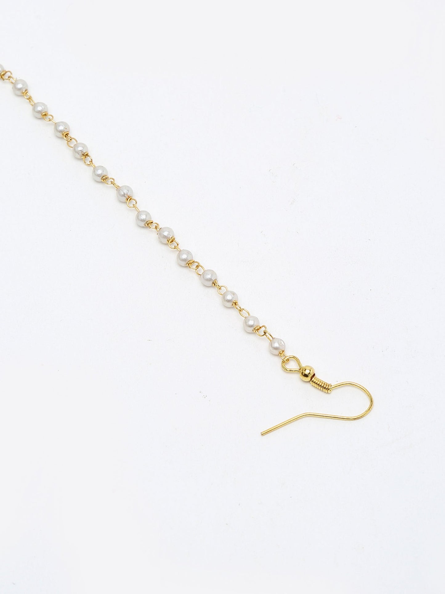 Double Kundan Nose Ring - Ruby Raang