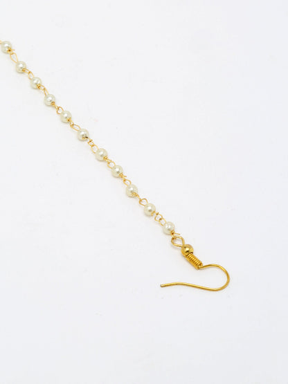 Maharani Kundan Nose Ring - Ruby Raang