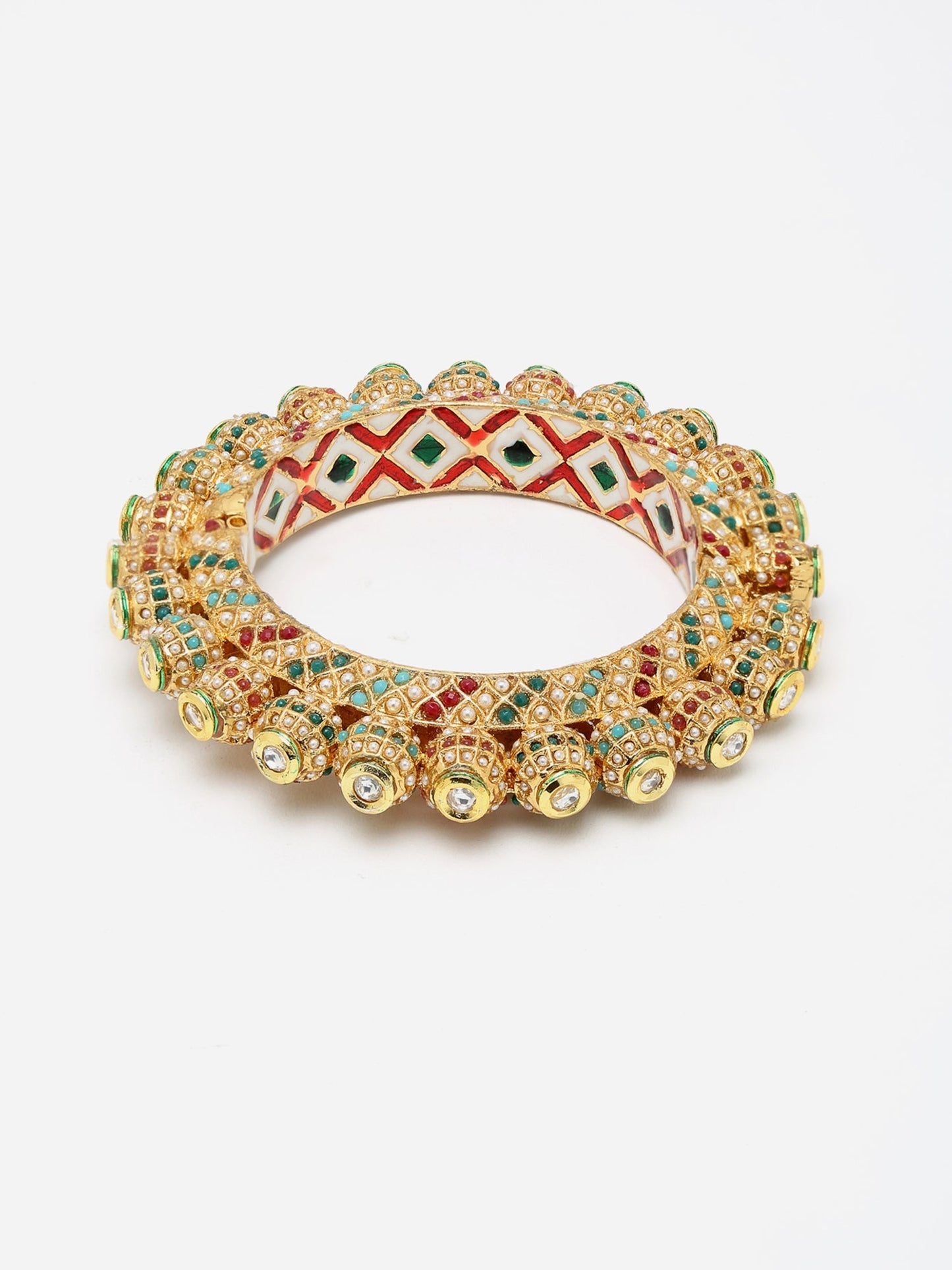 Multi Embellished Bangle - Ruby Raang