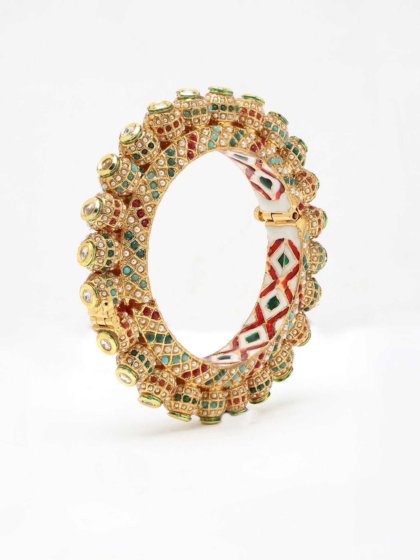 Multi Embellished Bangle - Ruby Raang