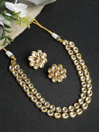 Kundan Choker With Studs - Ruby Raang (A380-58)