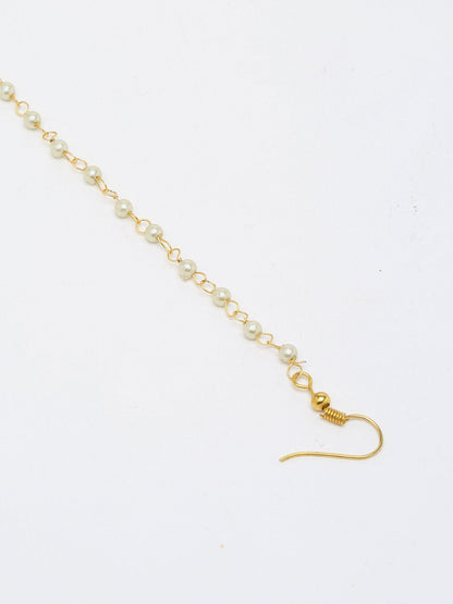 Maharani Kundan Nose Ring - Ruby Raang