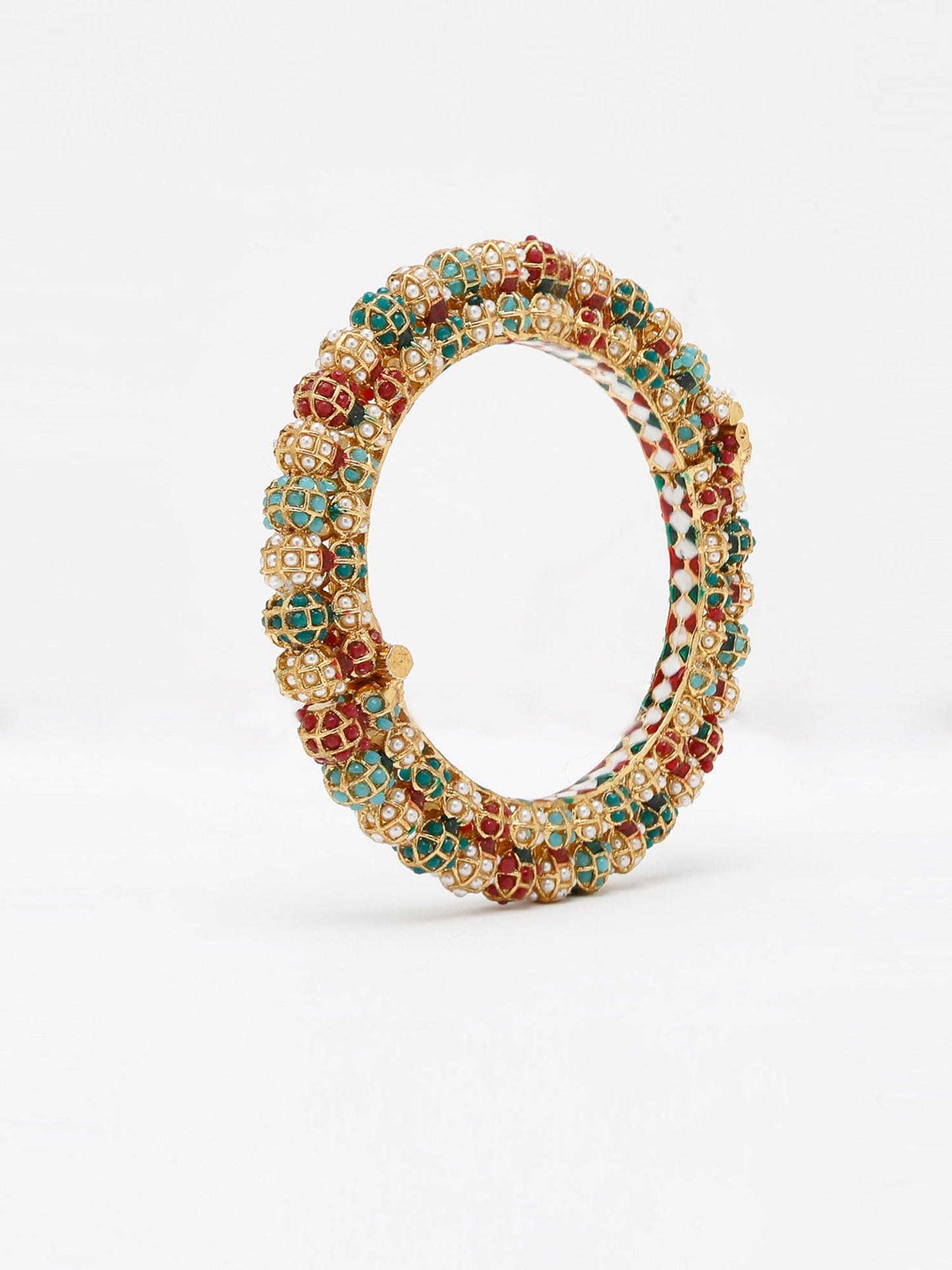 Multi Embellished Bangle - Ruby Raang
