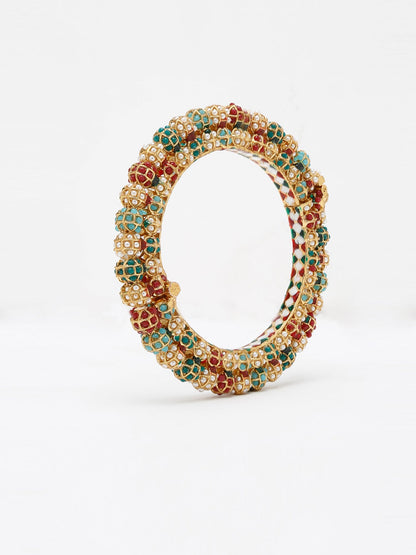 Multi Embellished Bangle - Ruby Raang